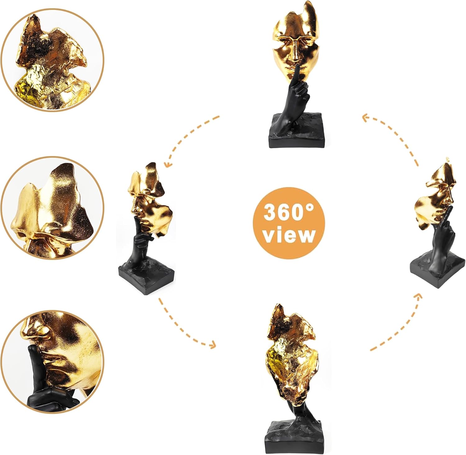 EPTUEGA Thinker Statue Abstract Art Home Decor