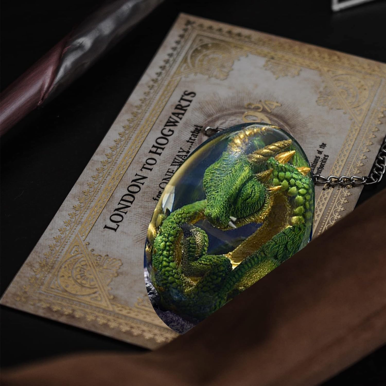 ACOCOFE Lava Dragon Egg with Green Base