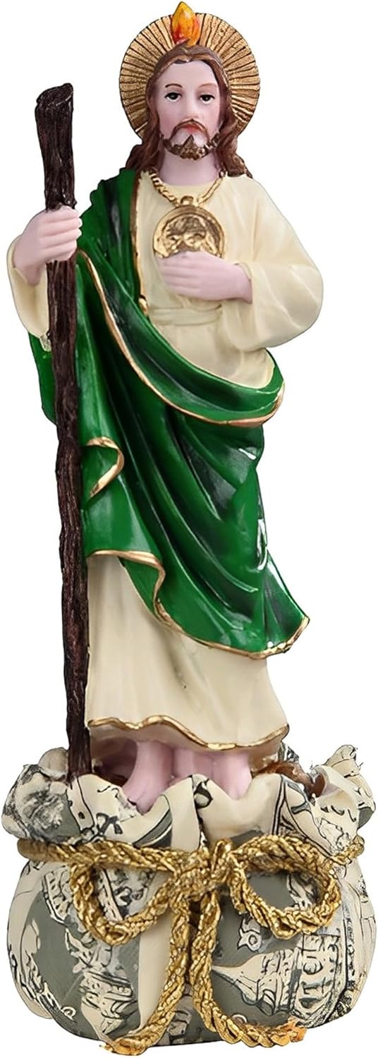 ICE ARMOR 9 H Saint Jude Standing on Money Sack Statue