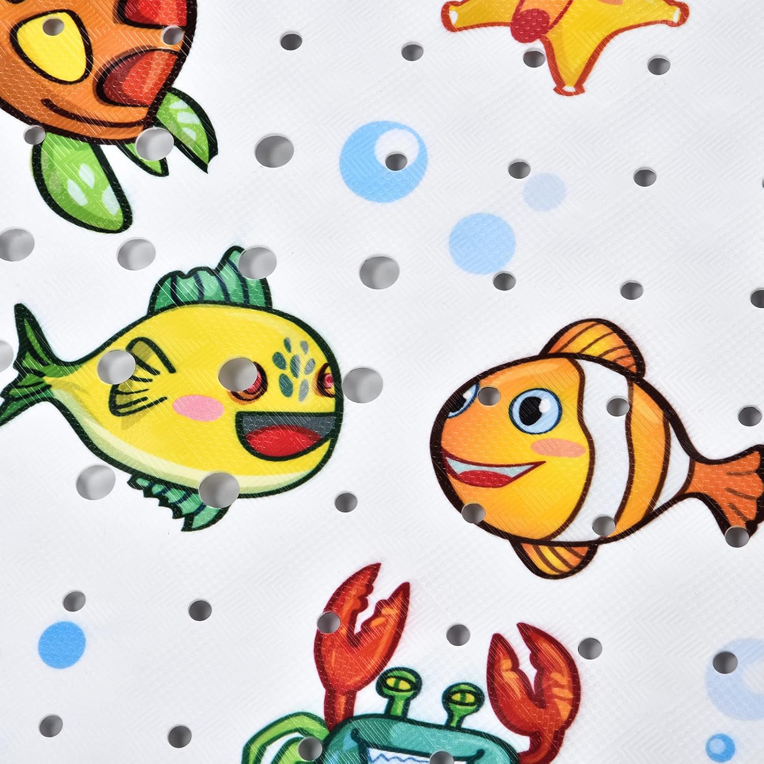 Tubozadi Baby Bath Mat with Suction Cups and Drain Holes