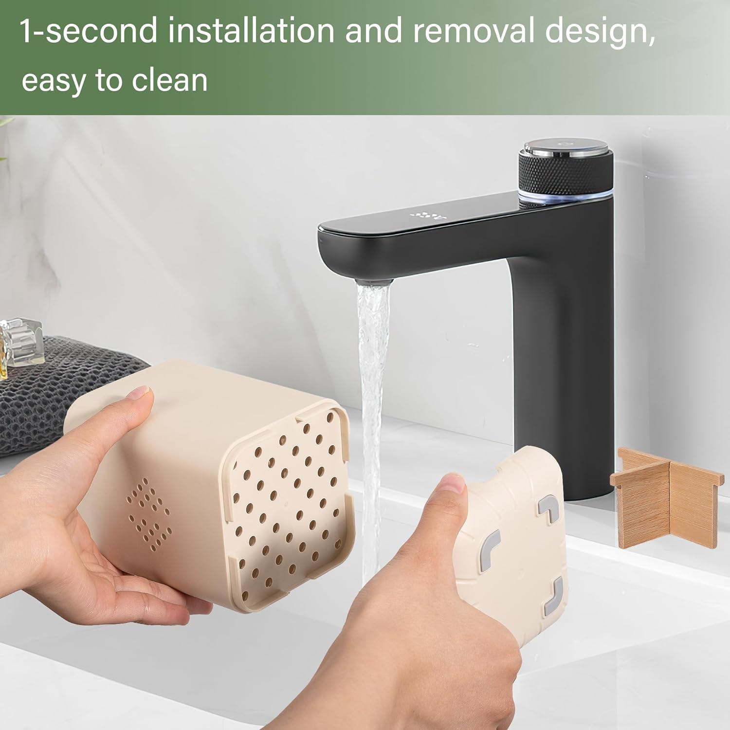 Durable 3-Slot Toothbrush Holder for Bathroom