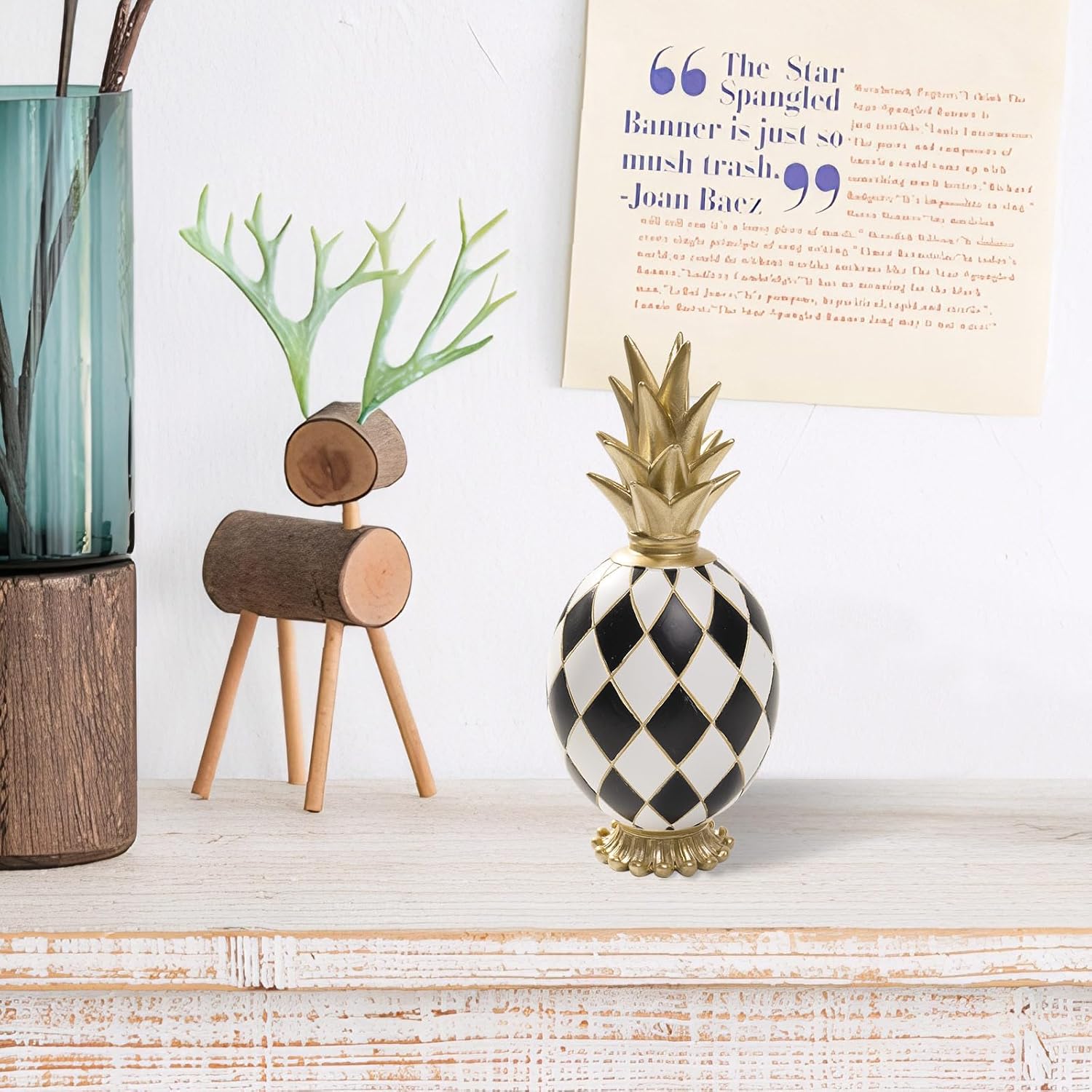 Bechivie 83 Inch Pineapple Decor Statue