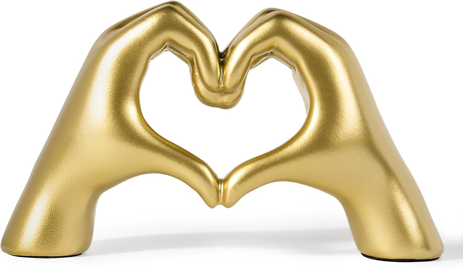 Heart Hands Sculpture - Gold Decor Living Room Accent