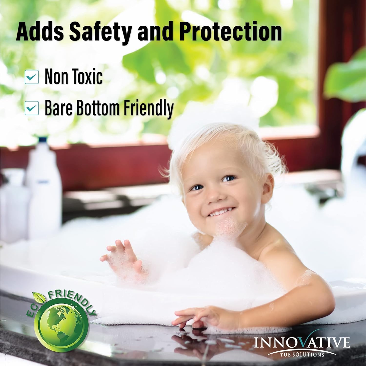 Tub Guard Anti Slip - Clear Non Slip Coating for Bathtubs Showers