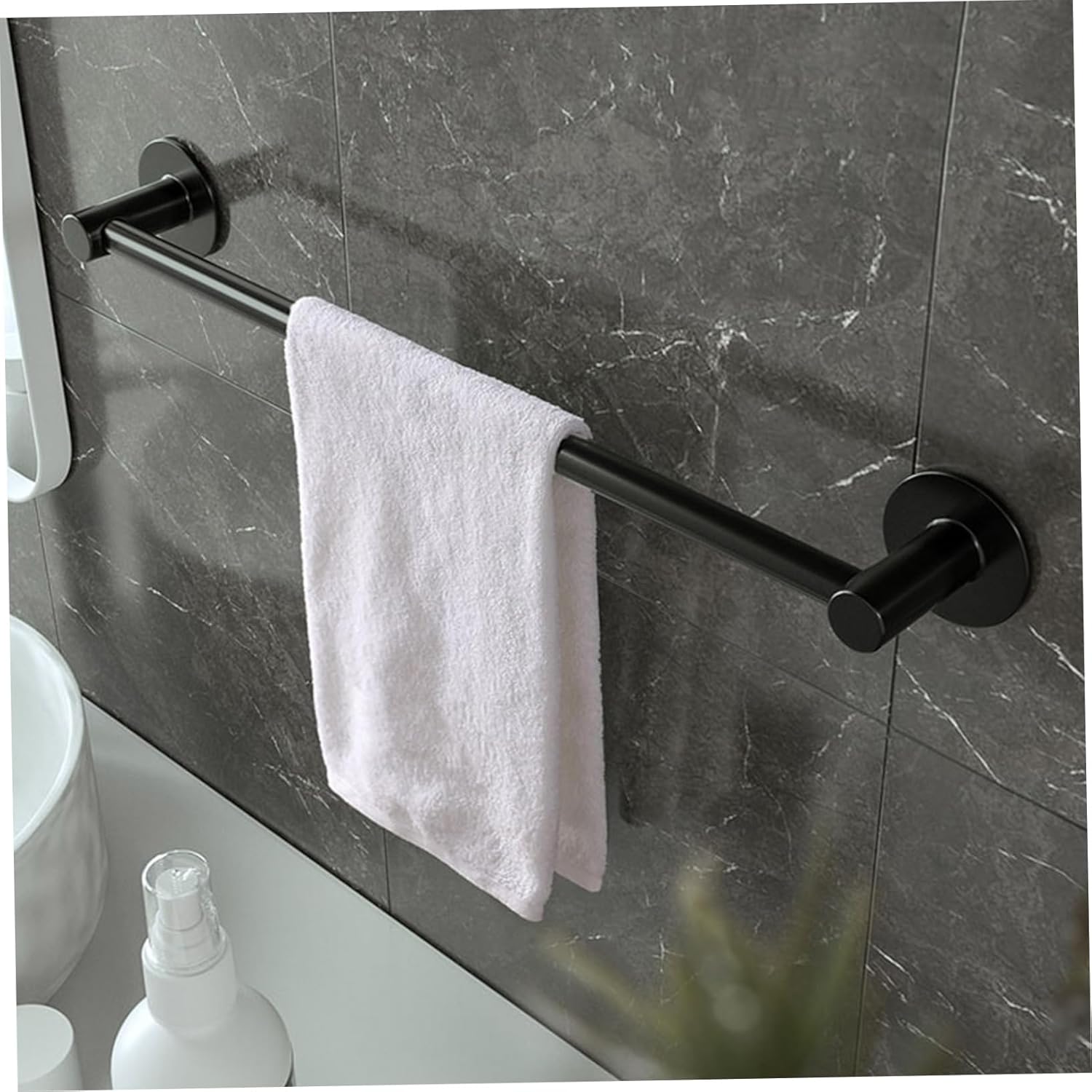SOLUSTRE 1Pc Wall Mounted Bathroom Towel Rack