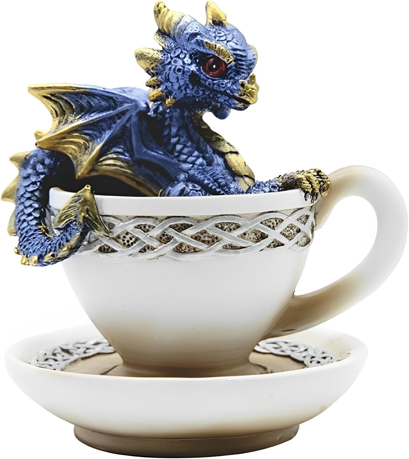 ICE ARMOR 45 H Blue Dragon Cup Statue