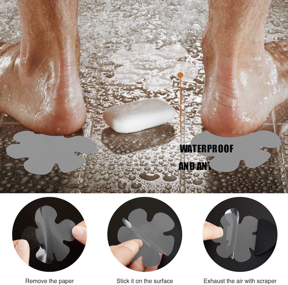 Secopad Non-Slip Bathtub Stickers 12PCS Safety Treads 1