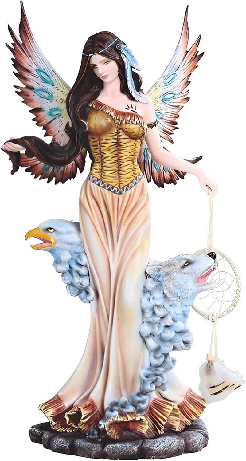 ICE ARMOR 18 H Indian Fairy with Animal Spirits Statue