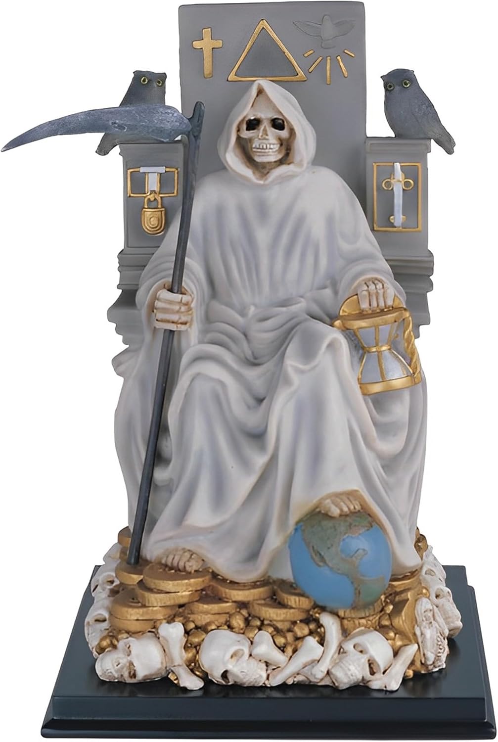 ICE ARMOR 1075 H White Santa Muerte Statue
