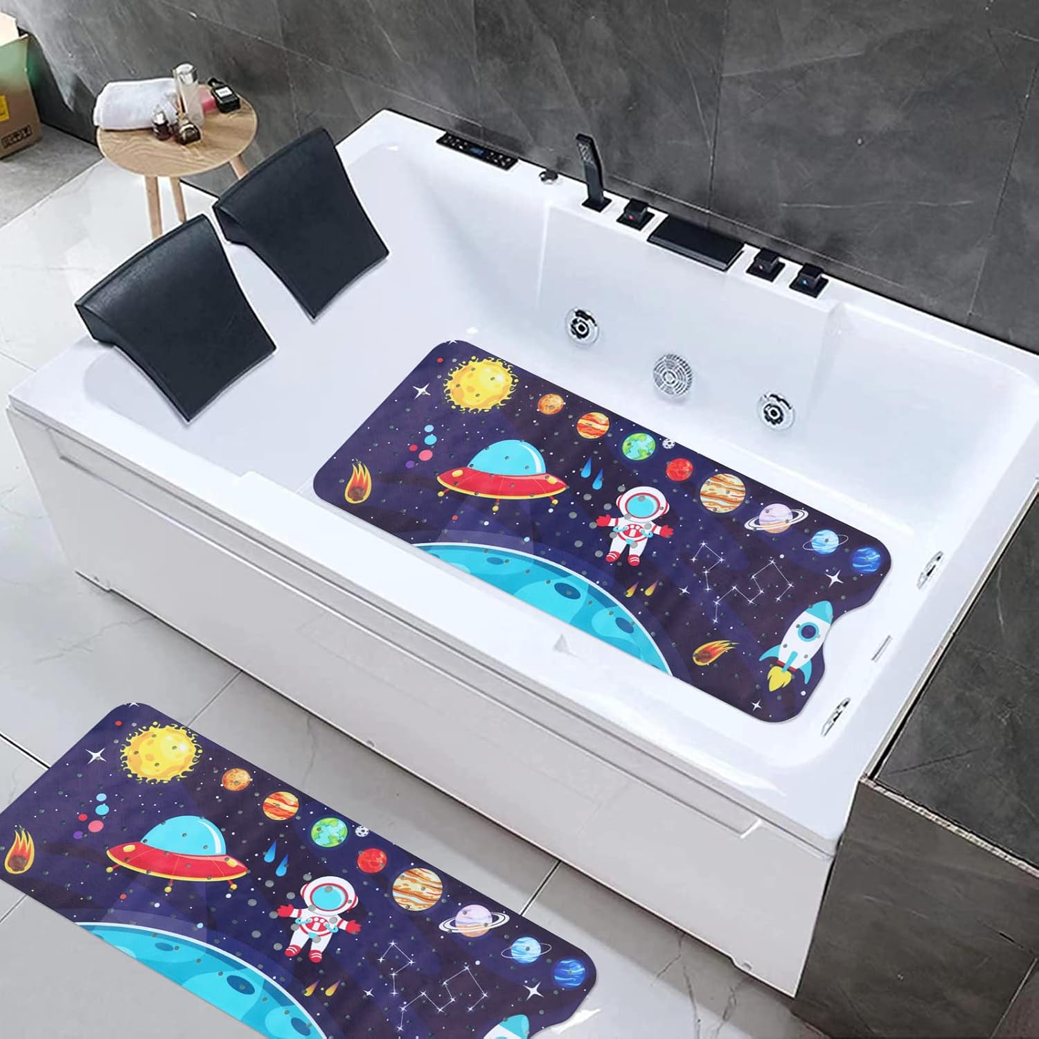 Tubozadi Kids Non Slip Bath Mat with Suction Cups