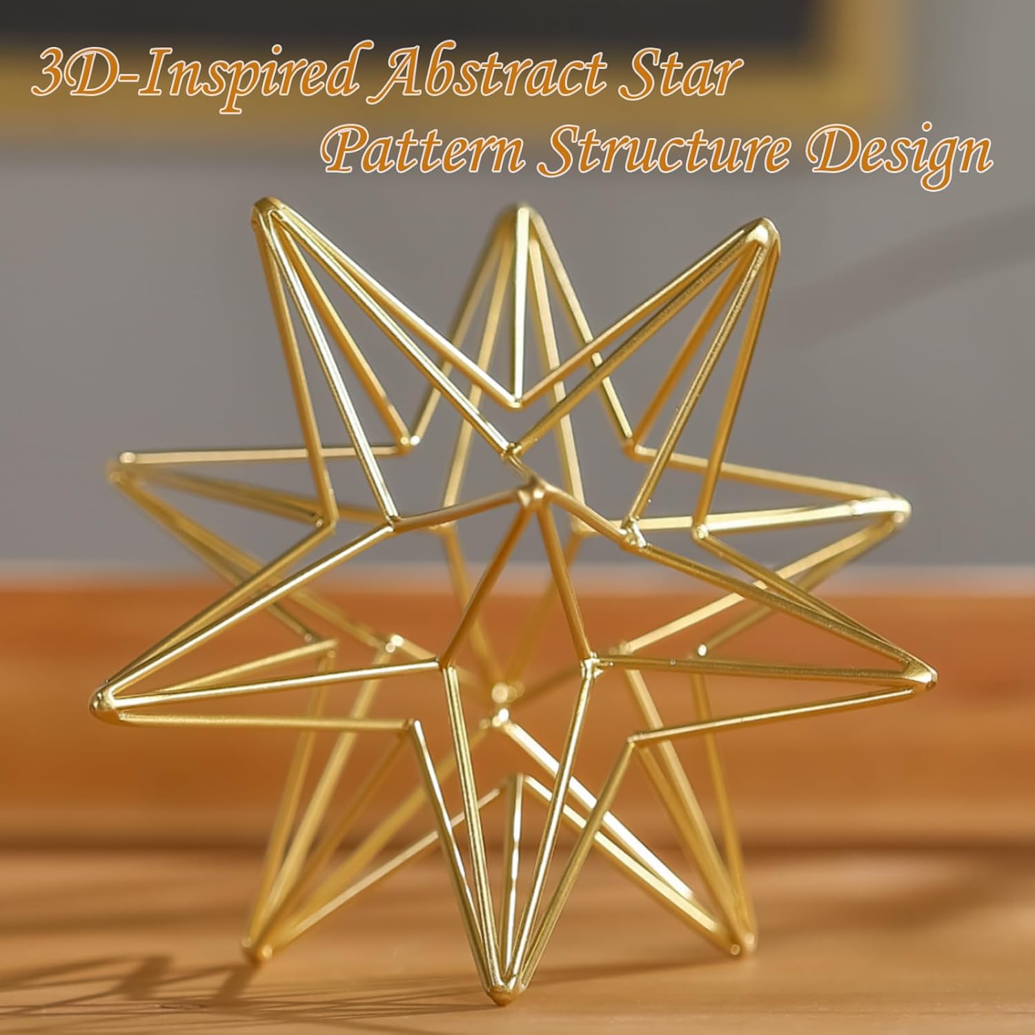 MOCOME 7 Inch Gold Decorative Sphere Sculpture