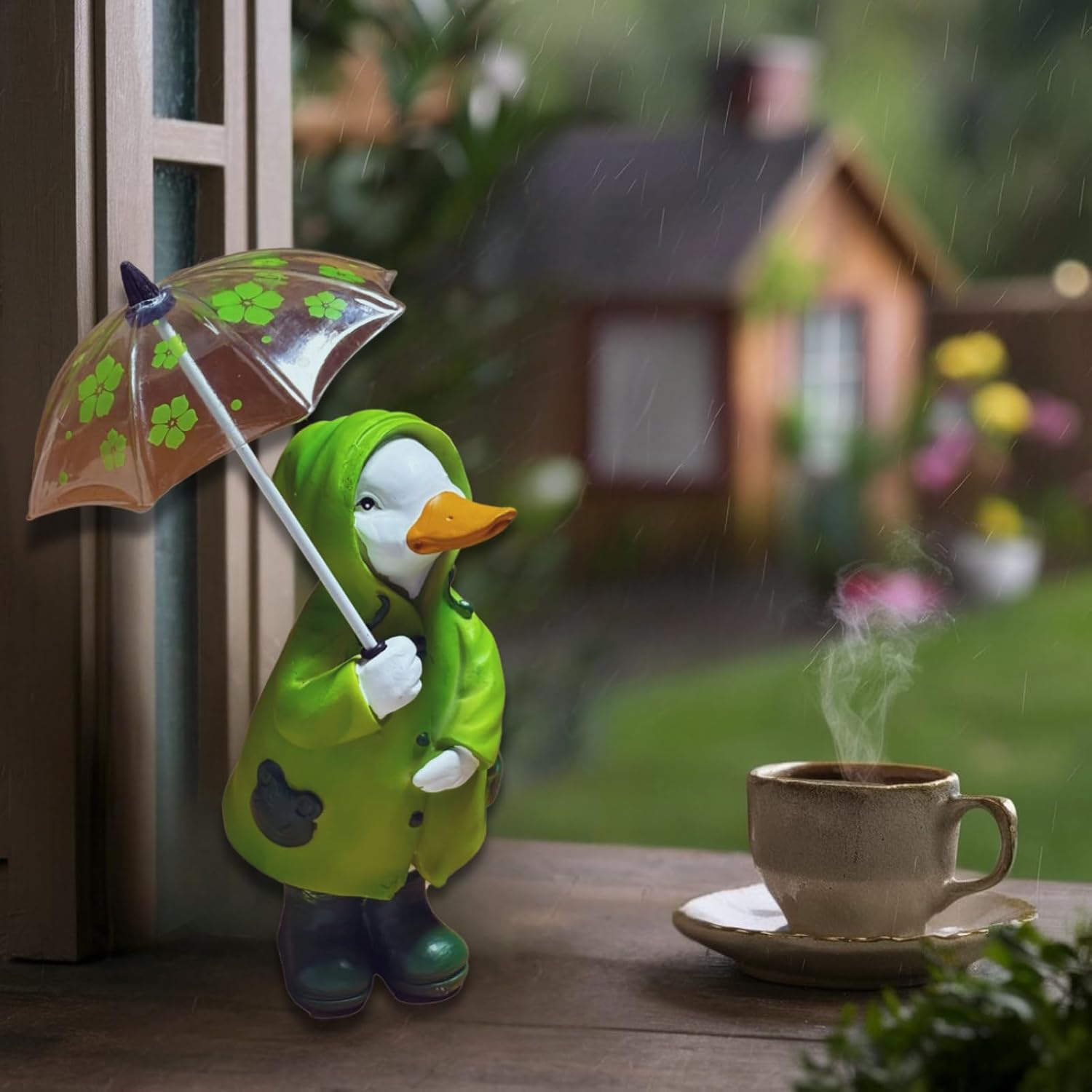 Etlemonde Duck Statue Resin Sculpture Home Decor