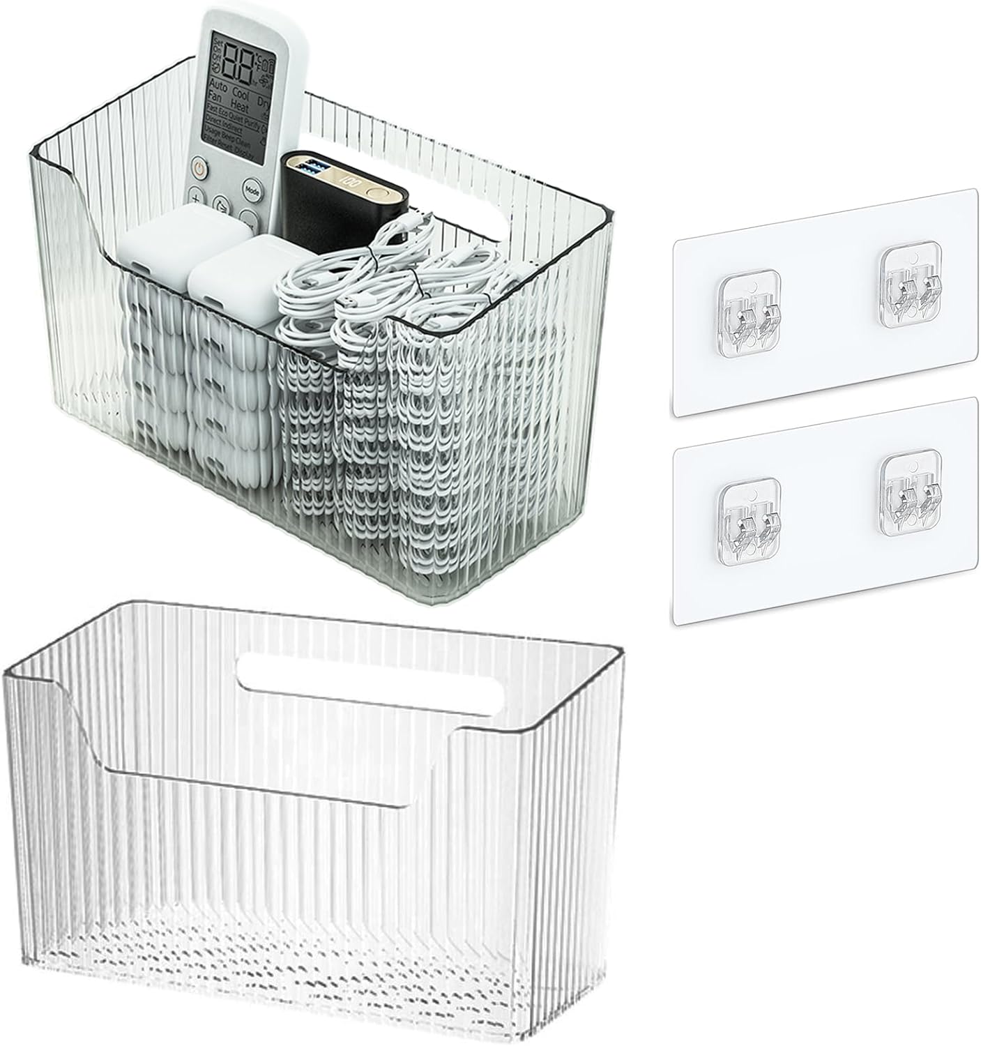 Lae Nuvole Wall Mounted Shower Caddy Storage Basket Set Of 2