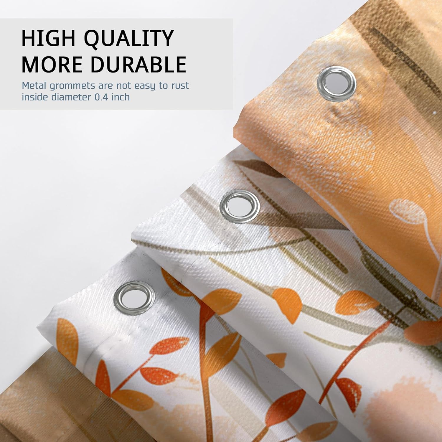 Fall Funny Bear Shower Curtain Set 62x72 with Hooks