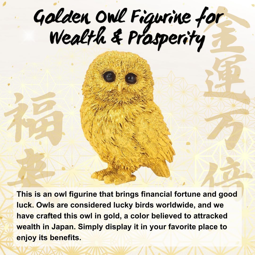 Good Luck Owl Feng Shui Decor Figurine