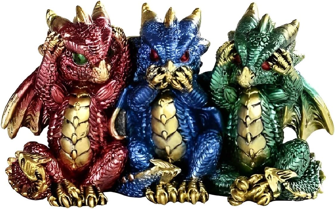 ICE ARMOR 55 W Dragon Statue Fantasy Decor Figurine