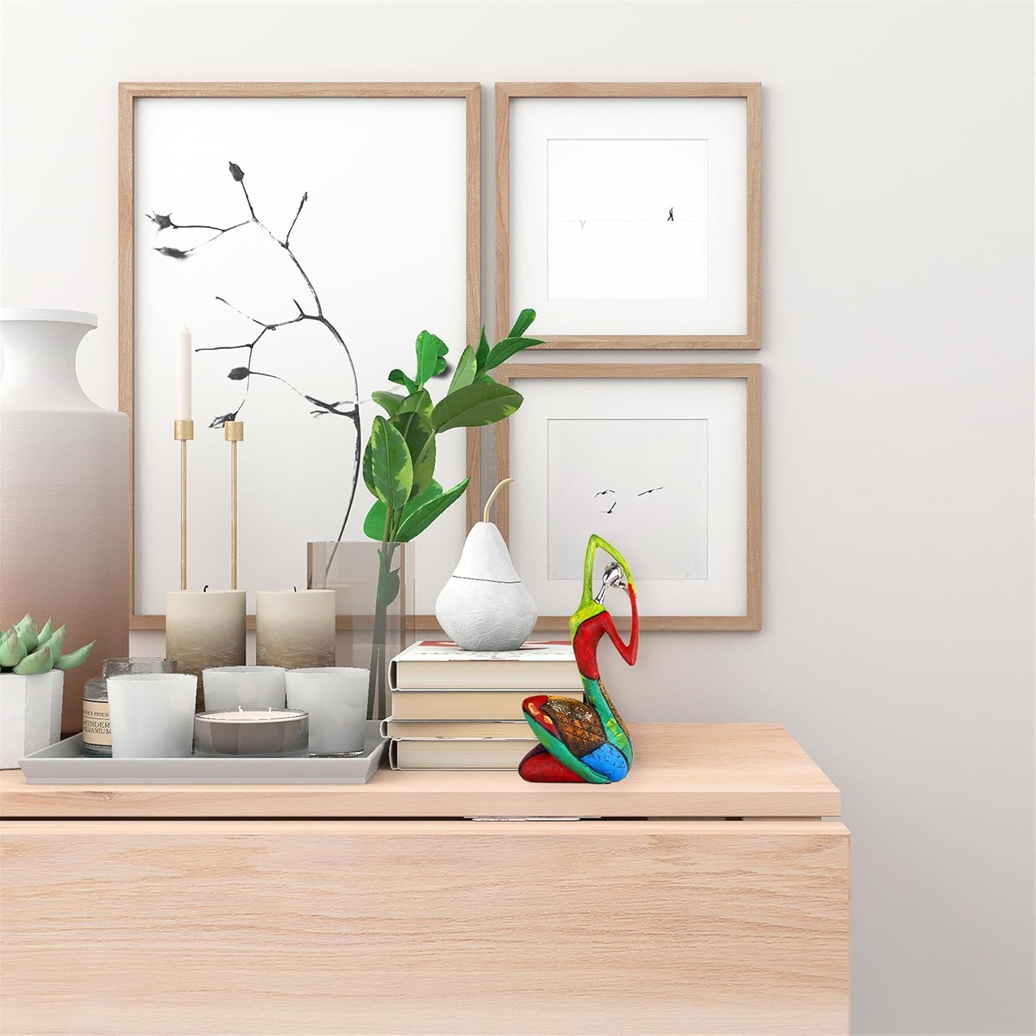 Suruim Colorful Abstract Woman Sculpture Home Decor