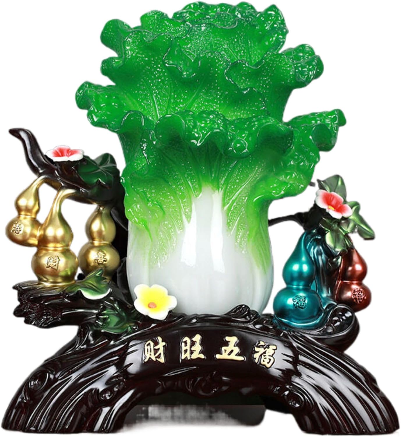 Feng Shui Wealth Jade Bausch Sculpture for Home Office -892