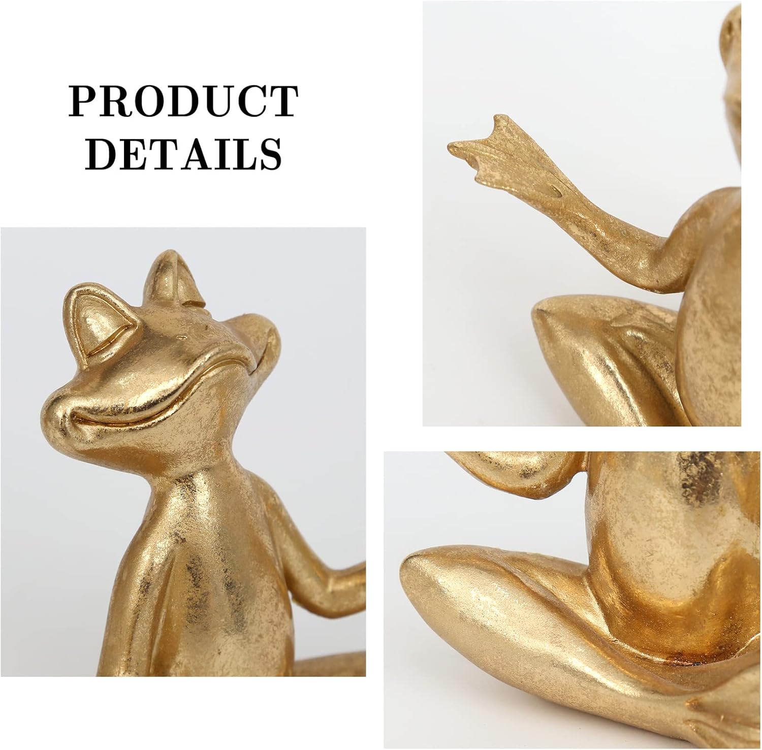 Gold Frog Yoga Figurines Set of 3 - 37In Home Decor