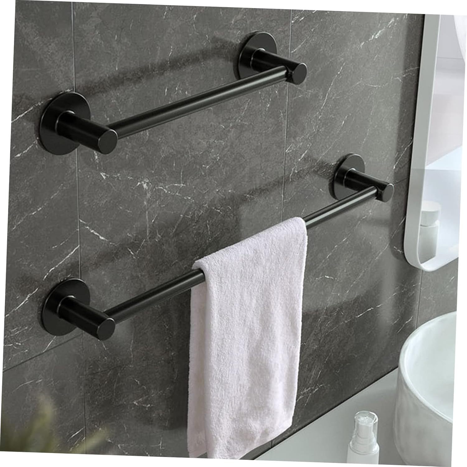 SOLUSTRE 1Pc Wall Mounted Bathroom Towel Rack