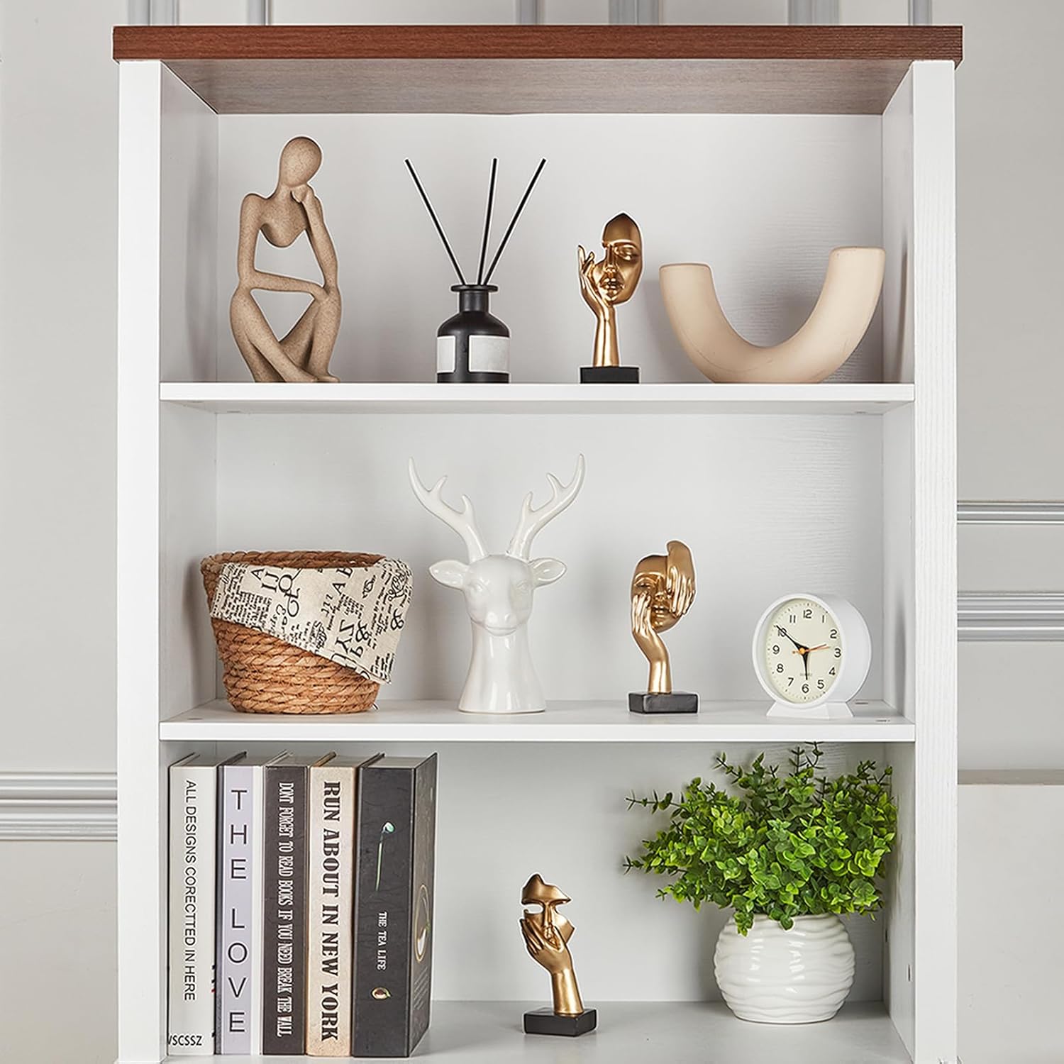 Gold Decor Thinker Statues Set of 3