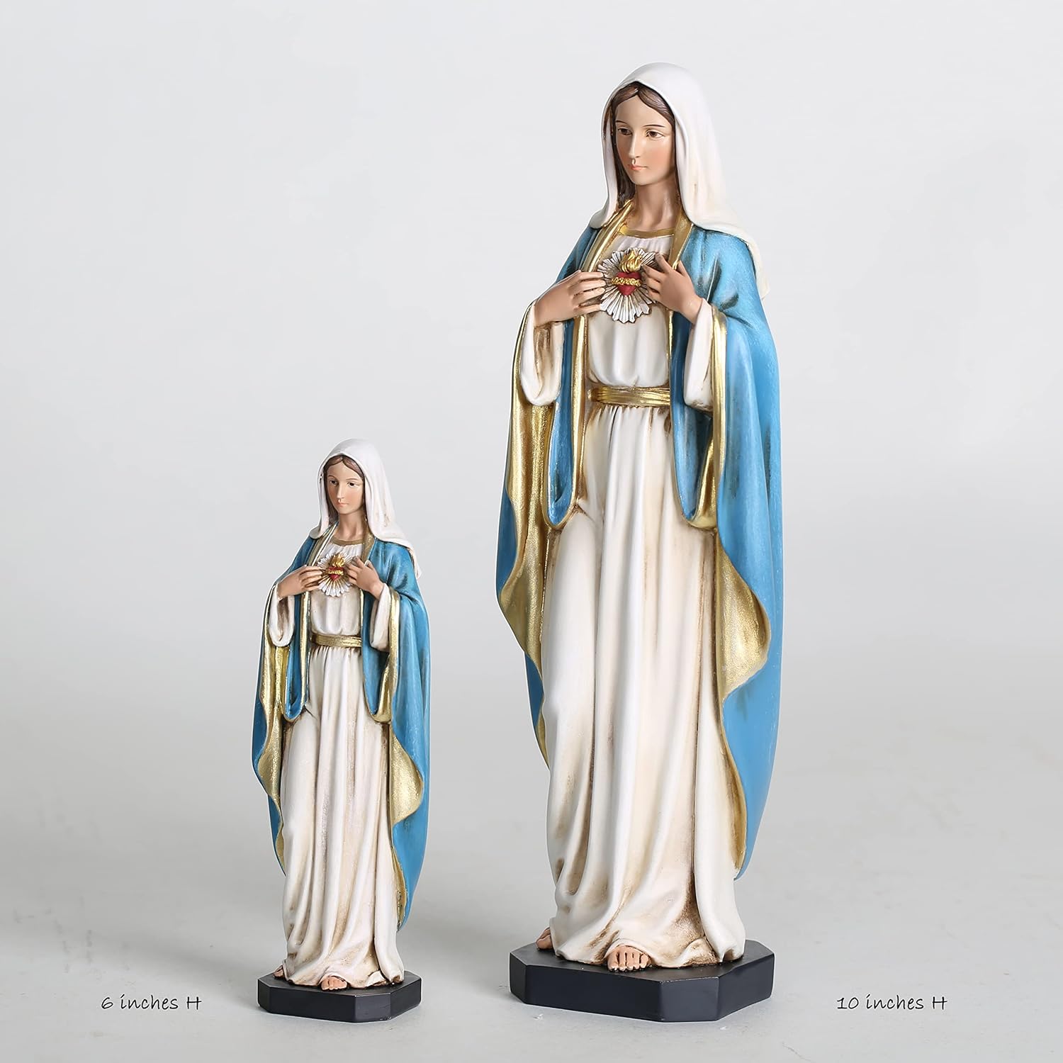 BC Catholic Immaculate Heart of Mary Statue 10 H