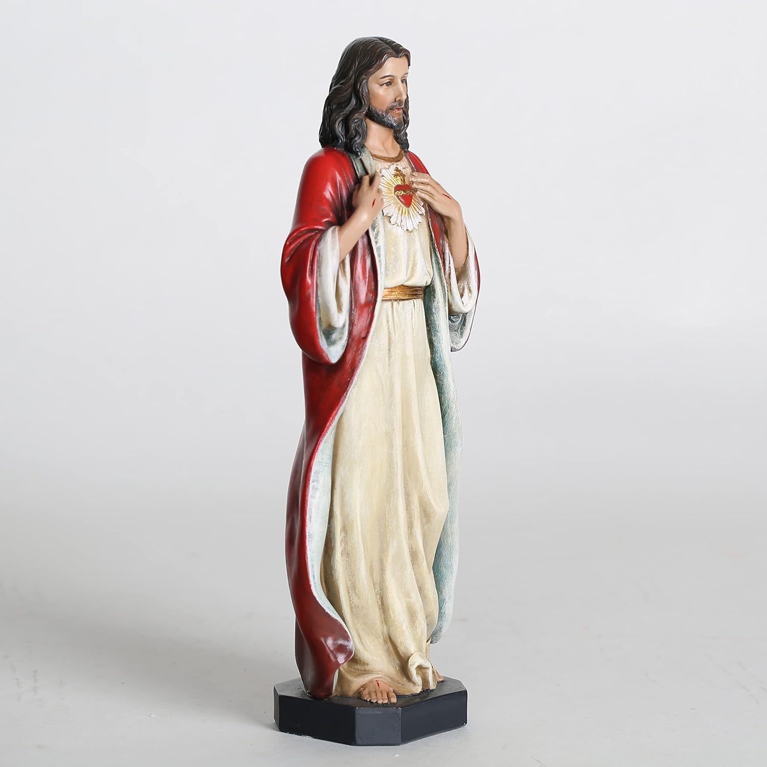 BC Catholic Sacred Heart of Jesus Statue 10 Inch Religious Indoor Decor