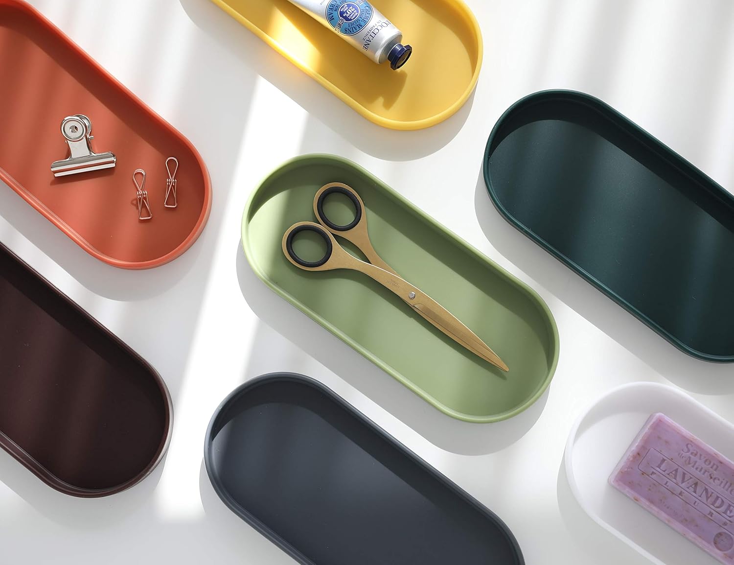 Lazy K Silicone Tray - Compact Multi-Purpose Organizer Black