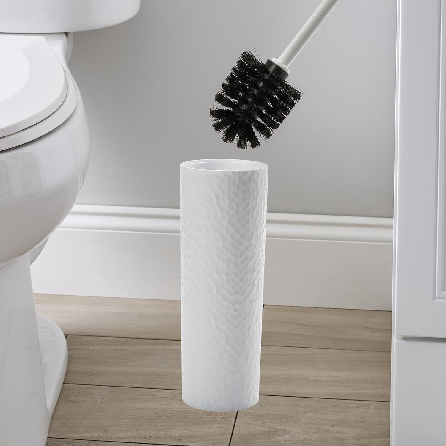 Bath Bliss 4 Piece Black Toilet Brush Set