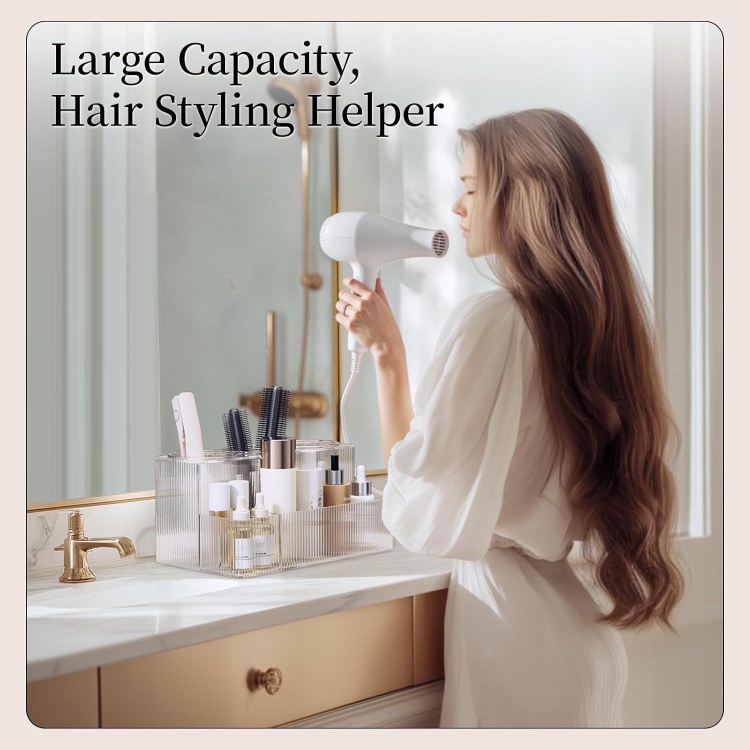 Delamu Hair Tool Organizer with 3 Detachable Cups 1