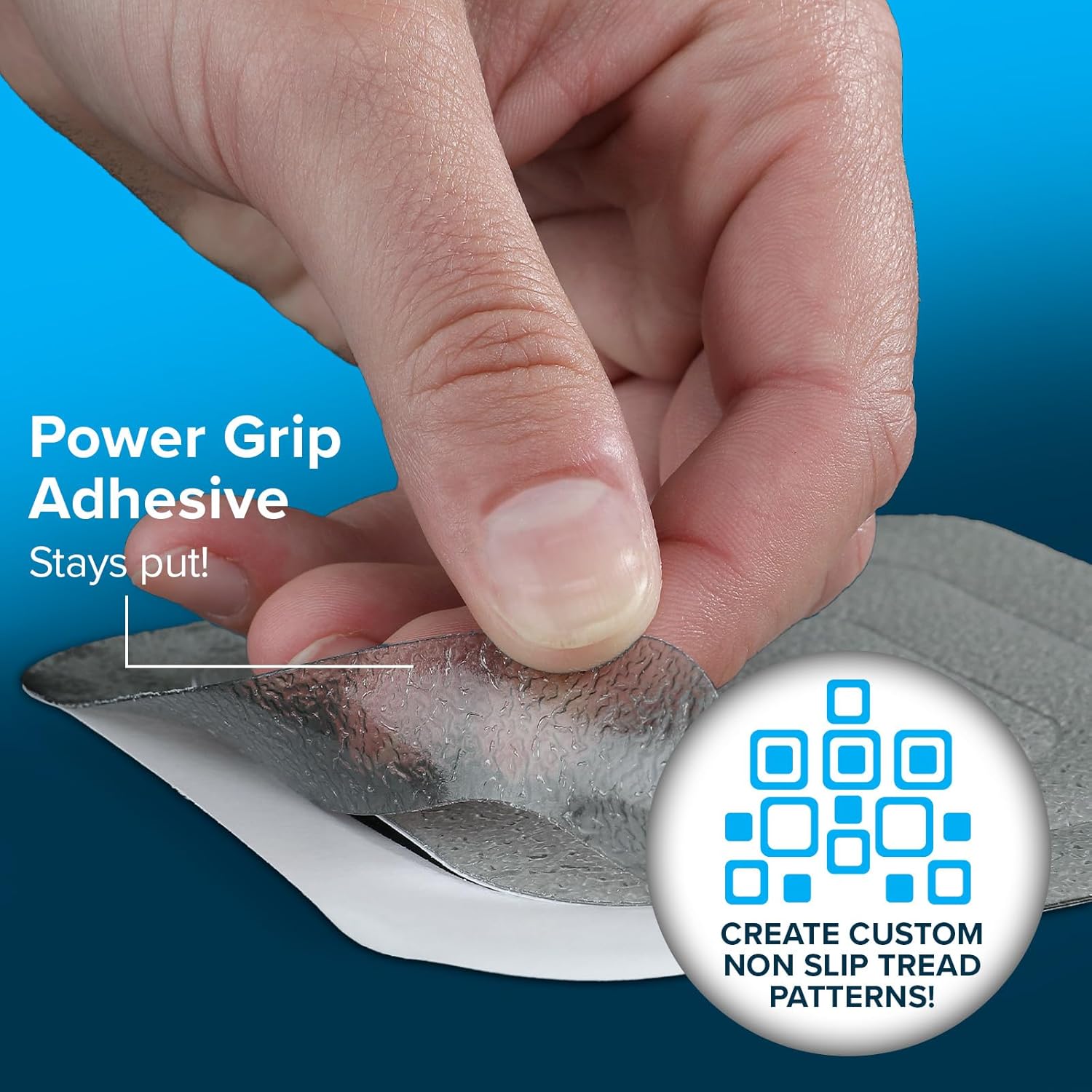 SlipX Solutions Microban Anti-Slip Treads 21 Count Gray