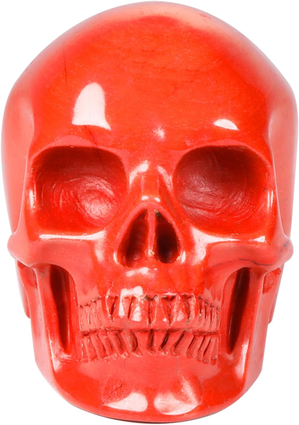 MRSKULL 20 Red Jasper Crystal Skull Statue