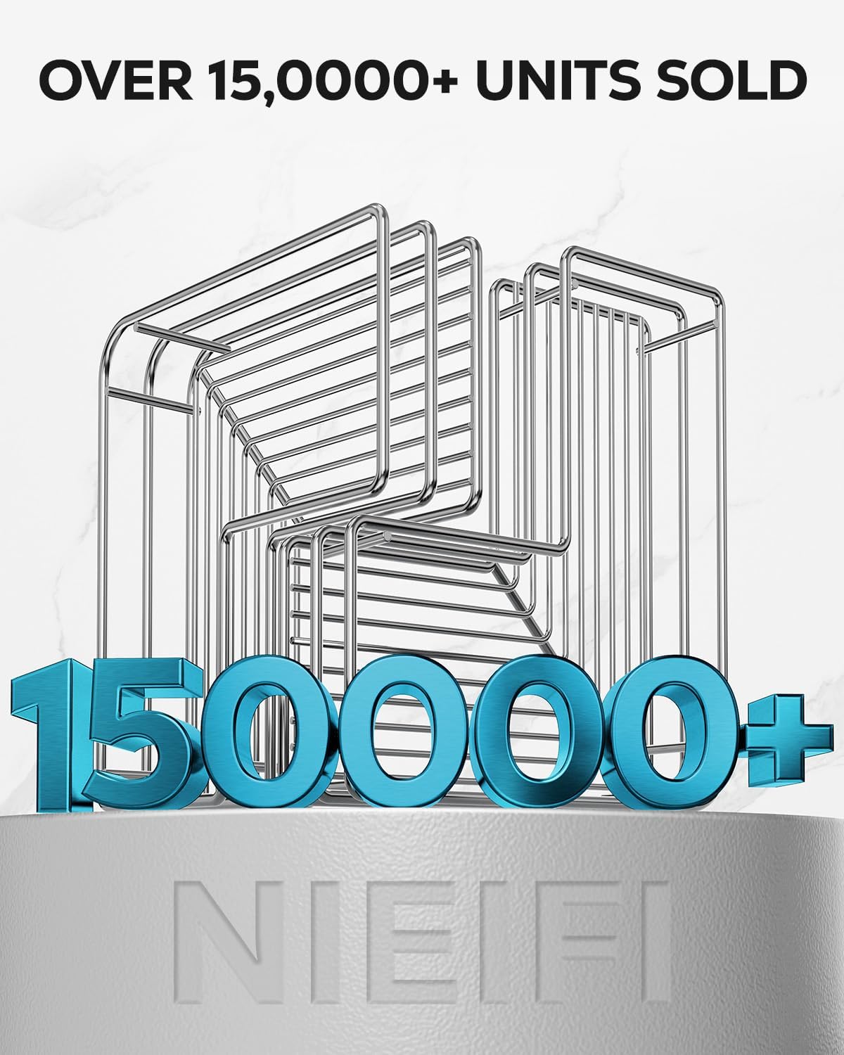 Nieifi Corner Shower Shelves 2 Pack Stainless Steel Caddy with Hooks