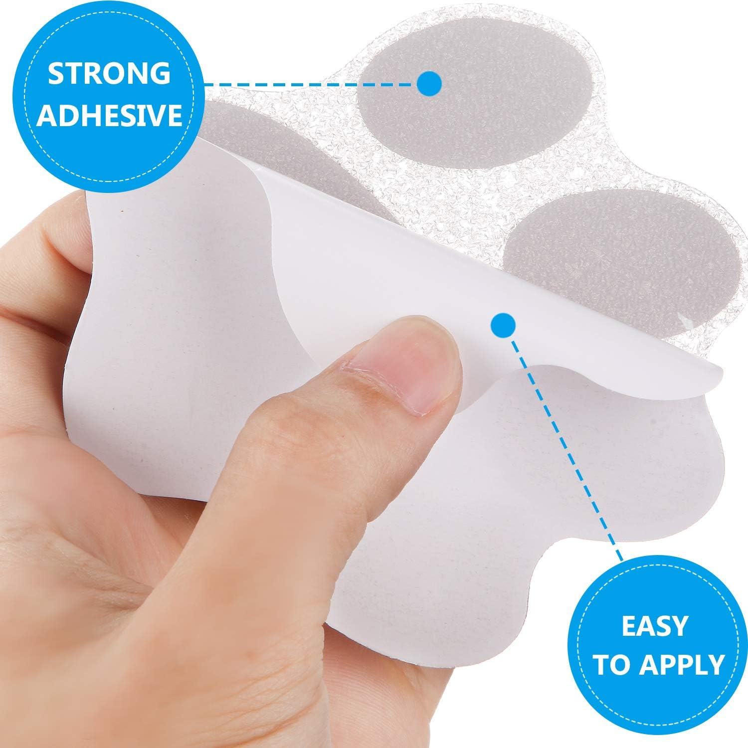 Mudder Non Slip Bathtub Stickers for Safety and Style Gray