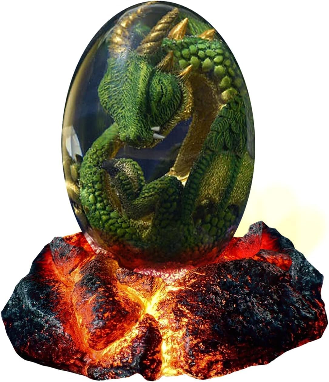 ACOCOFE Lava Dragon Egg with Green Base