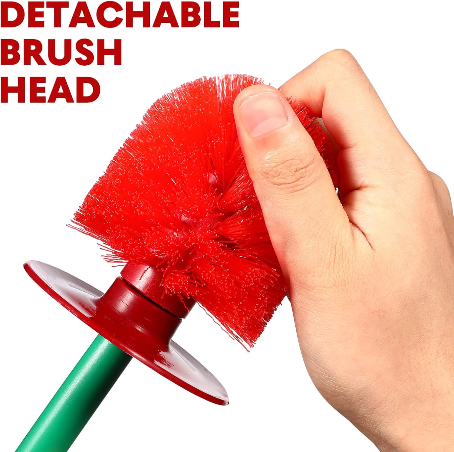 Tofficu Toilet Brush Holder - Cherry Shaped Bathroom Cleaner Set