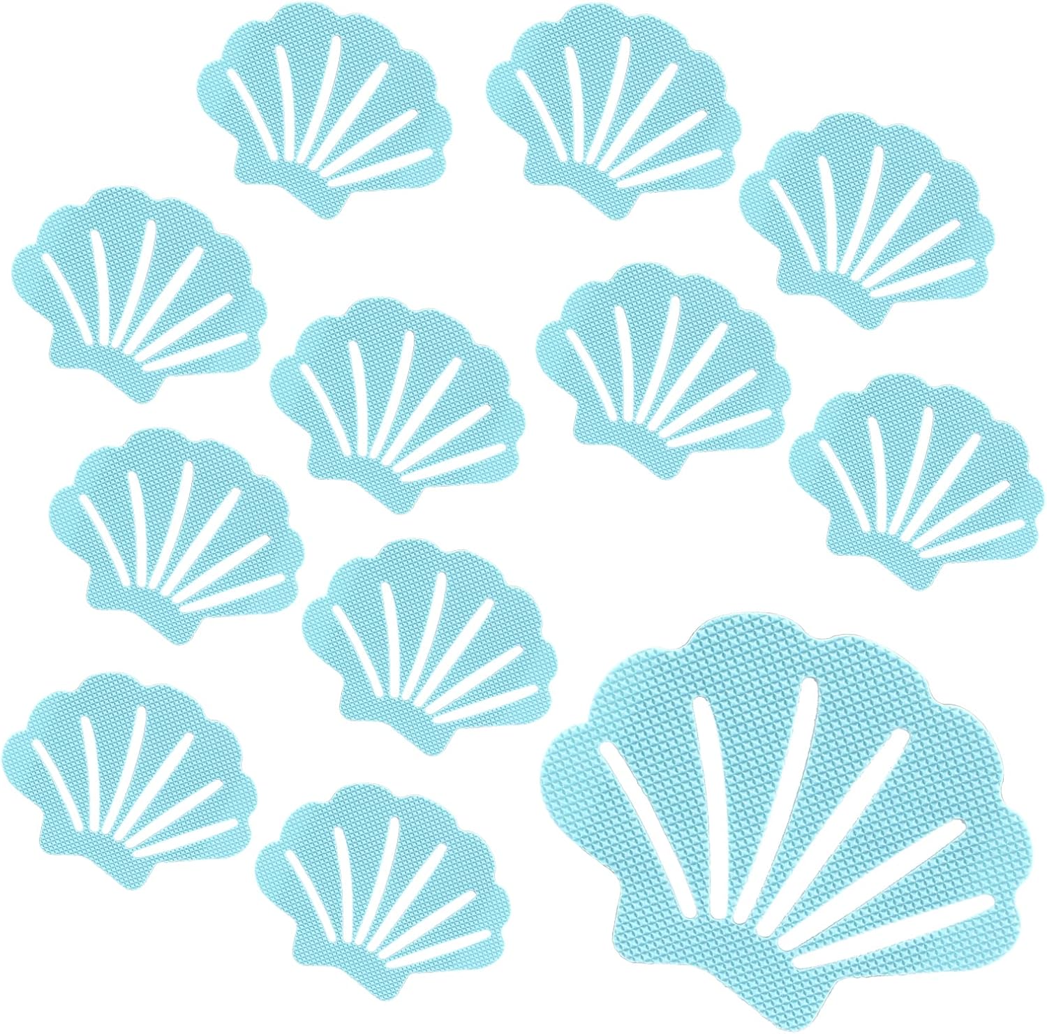 Bathtub Stickers Non Slip 12Pcs Shell Shaped Safety Treads
