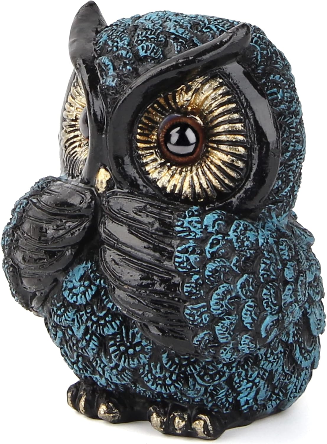 3 Wise Owl Statues for Shelf Decor Retro Boho Designs