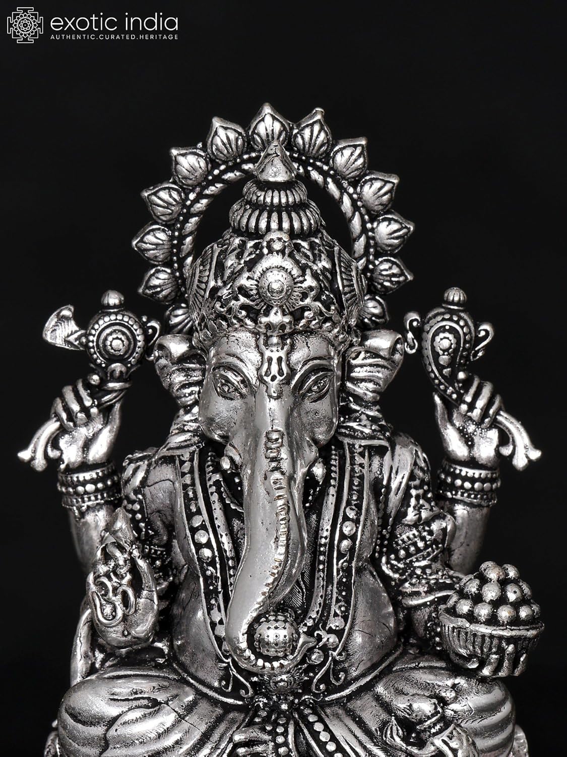 Small Superfine Lord Ganesha Brass Statue for Home or Office