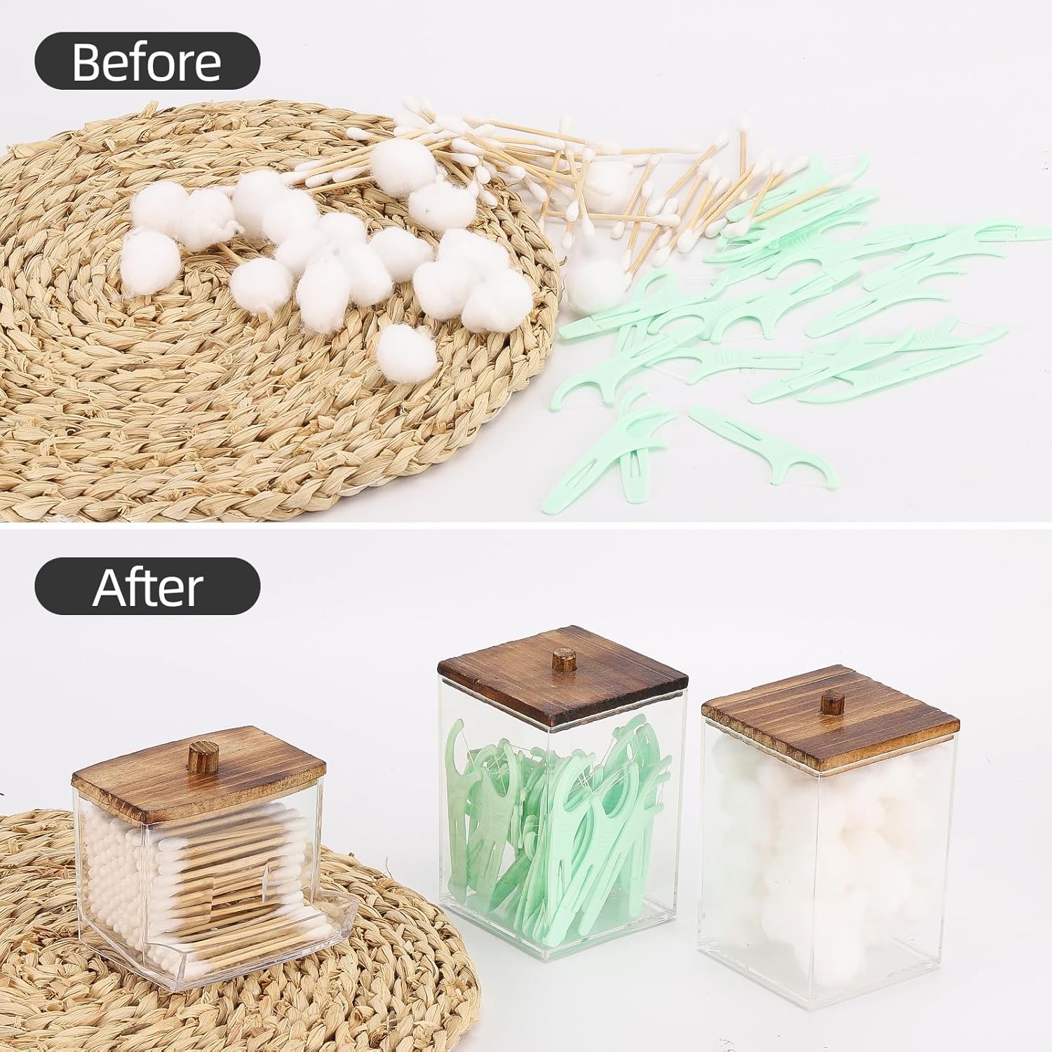 Tbestmax Bathroom Organizer Set - Canisters Dispensers