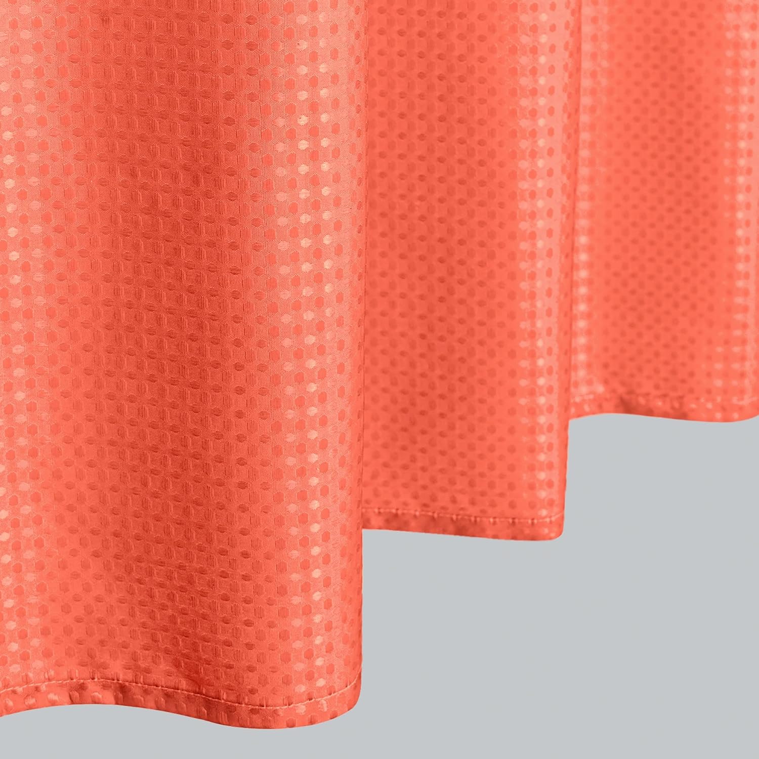 MrsNaturall Peach Ombre Shower Curtain Set 1