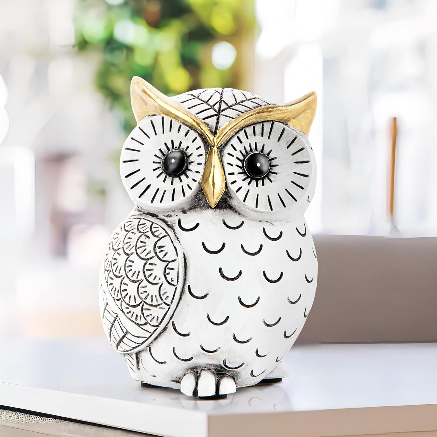 Smadeer Owl Statue Home Decor Accents