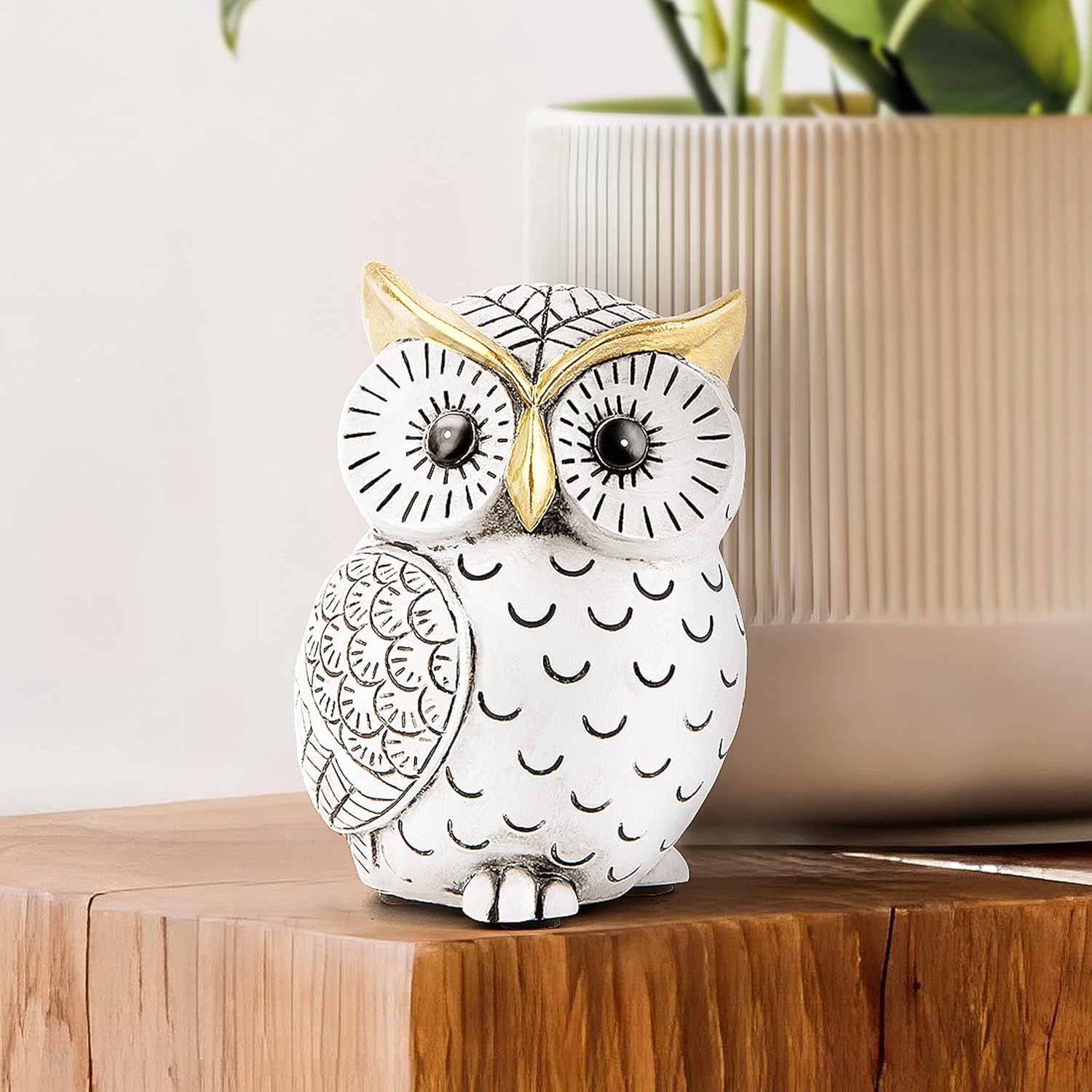 Smadeer Owl Statue Home Decor Accents