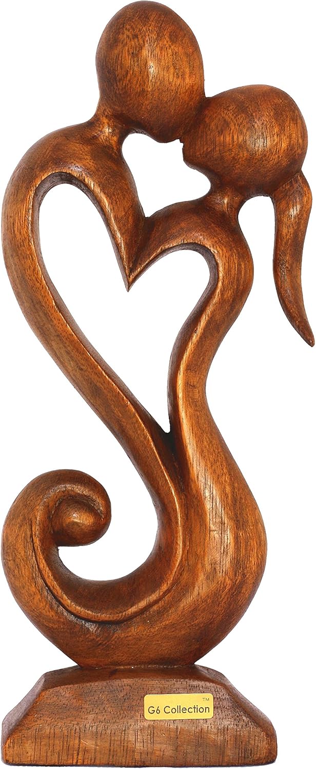 12 G6 Collection Wooden Abstract Sculpture - Eternal Love