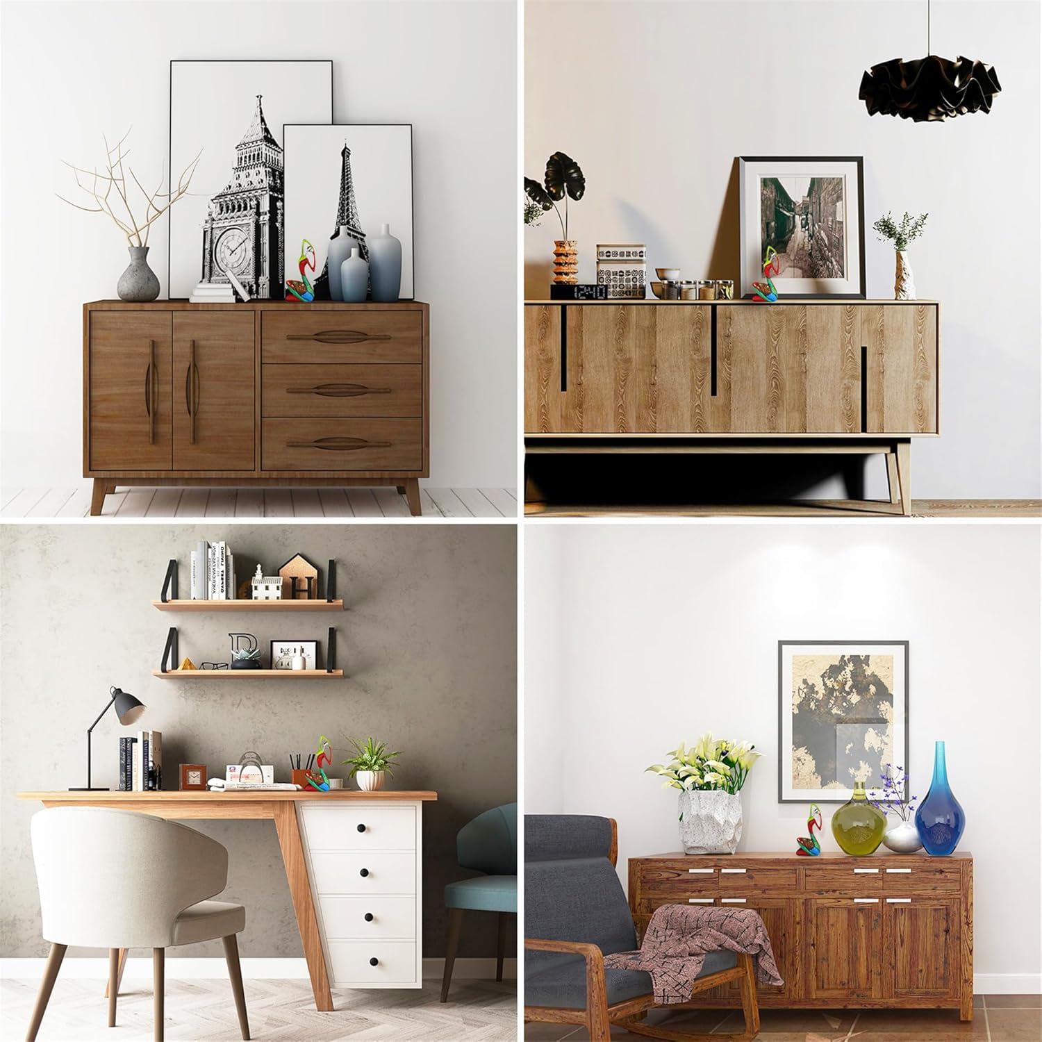 Suruim Colorful Abstract Woman Sculpture Home Decor