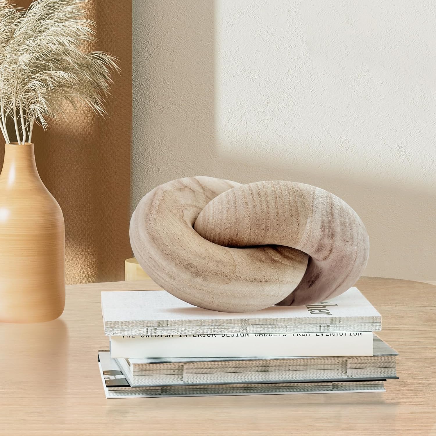 2 Link Decorative Wooden Chain - Boho Rustic Living Room Dcor