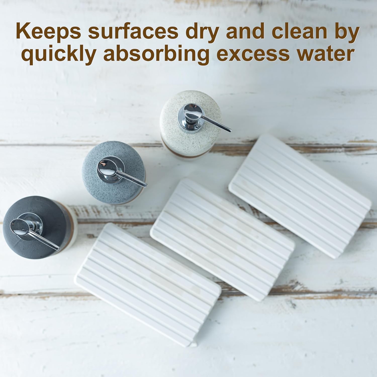 Cormomu Ceramic Soap Dispenser Set 2 Pack