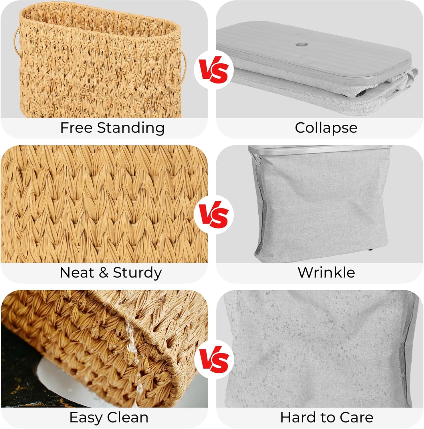 GRANNY SAYS Toilet Paper Storage Basket with 6 Roll Capacity