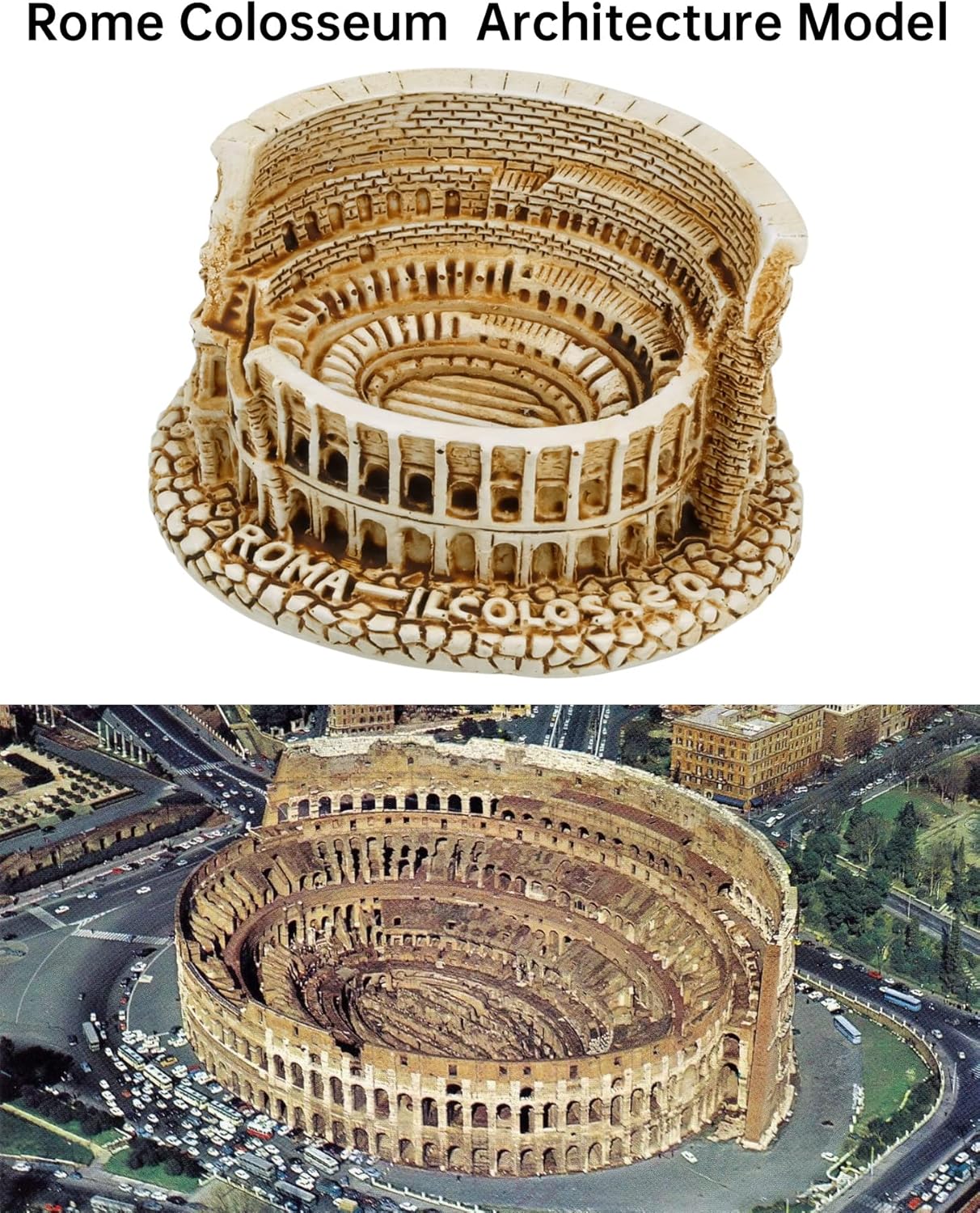 TRANSGOOD Roman Colosseum Resin Sculpture