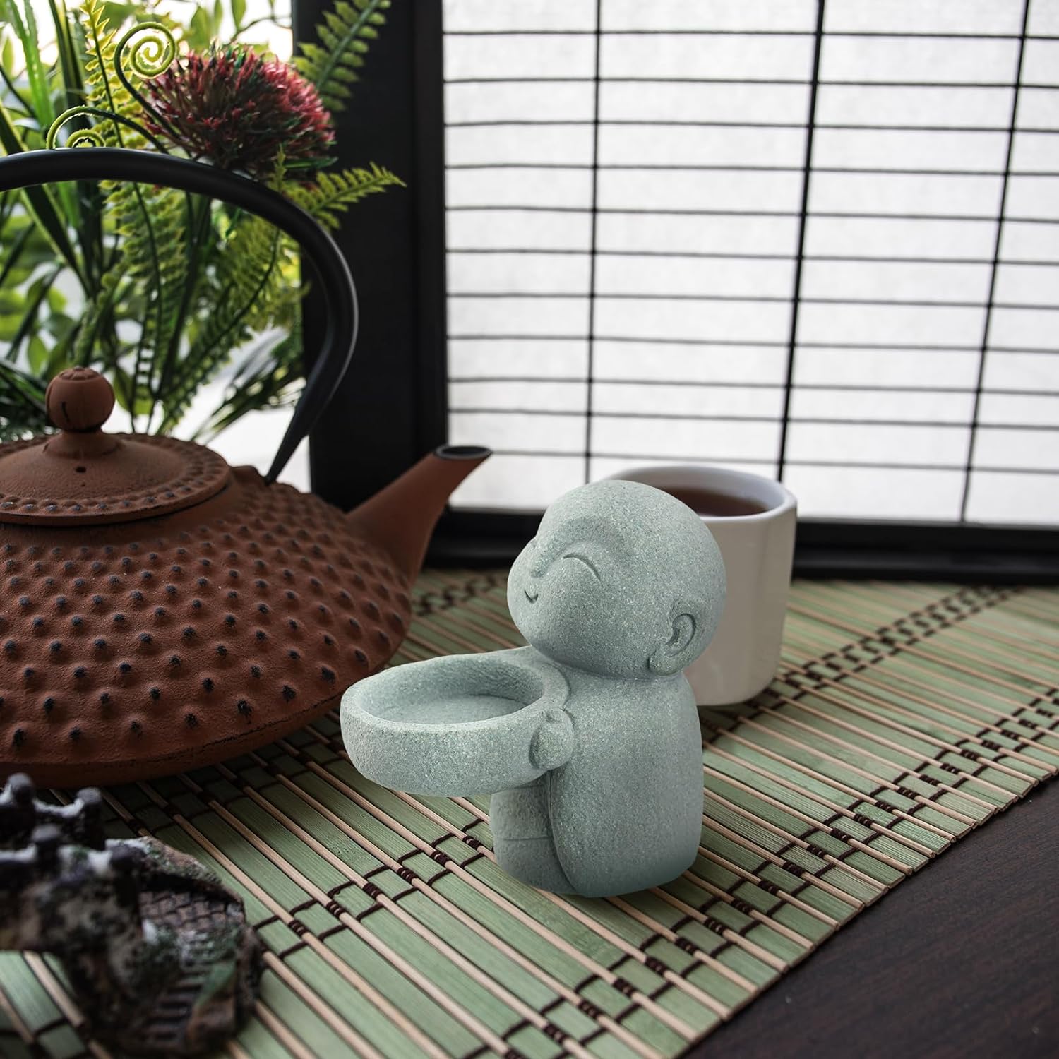 Landical Buddha Sandstone Statue for Feng Shui Decor